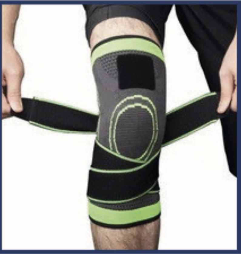 Knee support with strap